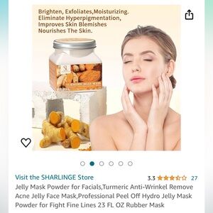 Turmeric jelly mask